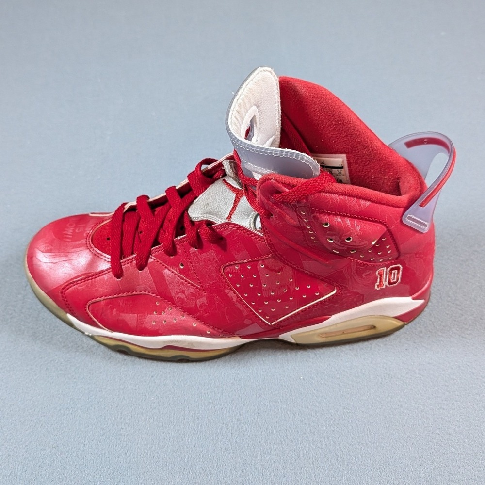 Jordan 6 Retro Slam Dunk Mens Size 12 Red Manga Graphic Sneakers 717302-600